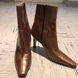 Mark Schwartz Gold Heeled Booties